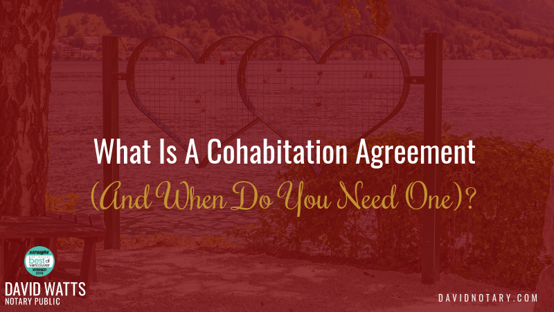what is a cohabitation agreement